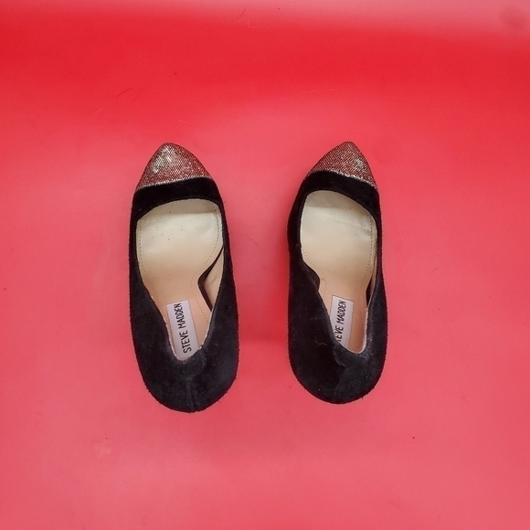 Steve Madden P Kavit Heels Women's 7.5M Black Shoes - Picture 6 of 16